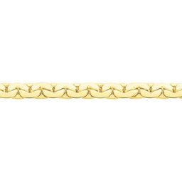 Collier Ivy Maille Haricot Or Jaune