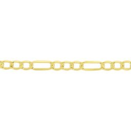 Collier Cameo Maille Alternée 1/3 Or Jaune
