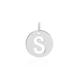 Pendentif Elio S Argent Blanc