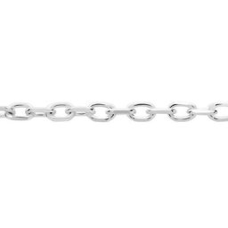 Chaîne Igoa Maille Forçat Diamantee Or Blanc