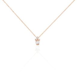 Collier Alicea Or Rose Diamant