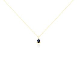 Collier Goutte Or Jaune Saphir