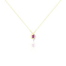 Collier Lydia Or Jaune Rubis
