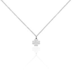 Collier Naomie Argent Blanc