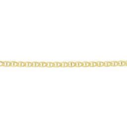 Collier Capucin Maille Marine Plate Or Jaune