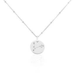 Collier Astr Argent Oxydes De Zirconium