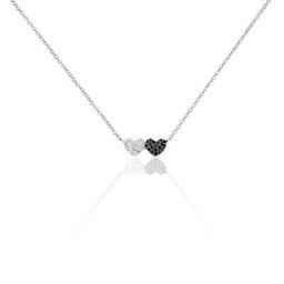 Collier Clementine Argent Blanc Oxyde De Zirconium
