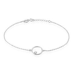 Bracelet Anas Argent Blanc Oxyde De Zirconium
