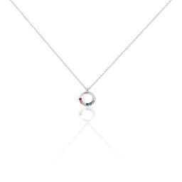 Collier Argent Giustino Oxydes De Zirconium