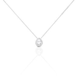 Collier Pilar Argent Blanc Oxyde De Zirconium
