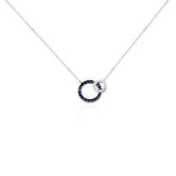 Collier Or Blanc Maybel Saphirs