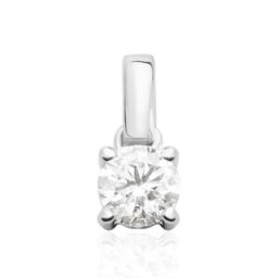 Pendentif Victoria Or Blanc Diamant