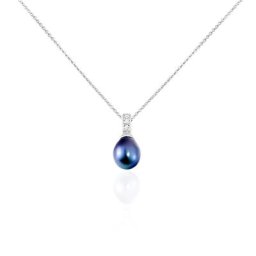 Collier Sara-luna Argent Blanc Perle De Culture Et Oxyde De Zirconium