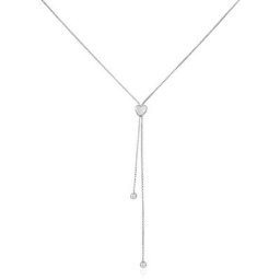 Collier Leandra Argent Blanc