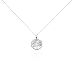 Collier Chimere Argent Blanc Oxyde De Zirconium