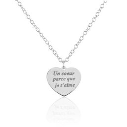 Collier Patie Argent Blanc