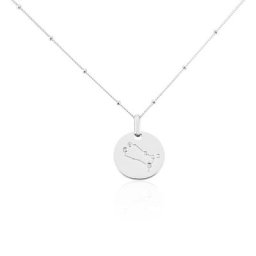 Collier Astr Argent Oxydes De Zirconium