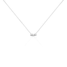 Collier Or Blanc Neely Diamants Synthétiques