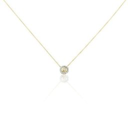 Collier Rosangela Or Bicolore Diamant Blanc
