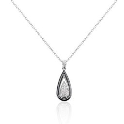 Collier Marina Cera Argent Blanc Céramique Et Oxyde De Zirconium