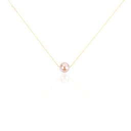 Collier Sissy Or Jaune Perle De Culture