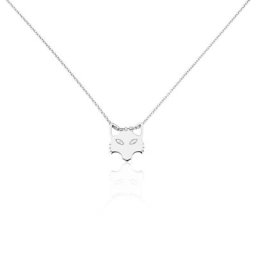 Collier Argent Mechtelt Oxydes De Zirconium