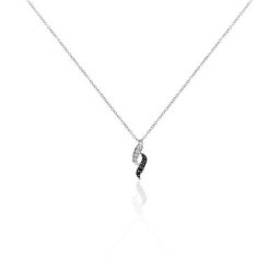 Collier Sylvie Argent Blanc Oxyde De Zirconium