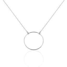 Collier Hibis Argent Blanc