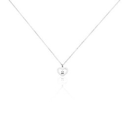 Collier Sweet Heart Or Blanc Diamant
