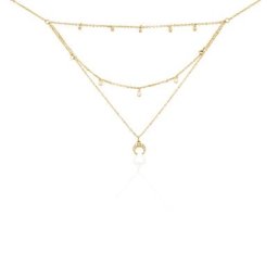 Collier Sadhba Plaqué Or Jaune Oxyde De Zirconium