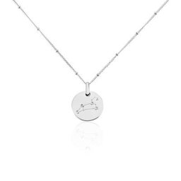 Collier Astr Argent Oxydes De Zirconium