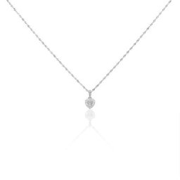 Collier Argent Sido Oxydes De Zirconium