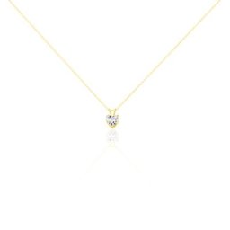 Collier Aodren Or Jaune Oxyde De Zirconium
