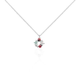 Collier Eliniane Argent Blanc Oxyde De Zirconium