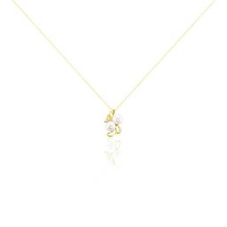 Collier Wandula Or Jaune Perle De Culture Et Diamant