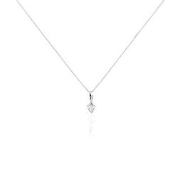 Collier Or Blanc Alethea Diamants Synthétiques