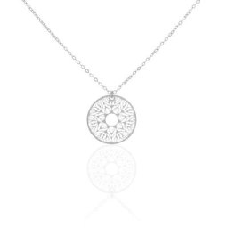 Collier Lauretta Argent Blanc