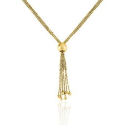 Collier Sautoir Acier Doré Nanaia