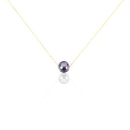 Collier Sissy Or Jaune Perle De Culture