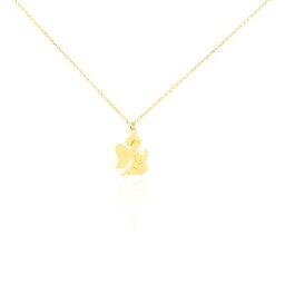 Collier Hallie Ange A Genoux Or Jaune