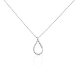 Collier Netta Argent Blanc Oxyde De Zirconium