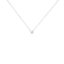 Collier Ponama Or Blanc Oxyde De Zirconium