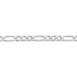 Chaîne Vivian Maille Alternee 1/3 Argent Blanc