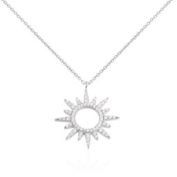 Collier Lip Henriette Argent Blanc Oxyde De Zirconium