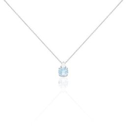 Collier Giana Or Blanc Topaze Et Oxyde De Zirconium