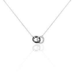 Collier Dina Argent Blanc Céramique Et Oxyde De Zirconium