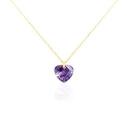 Collier Ludmille Or Jaune Amethyste