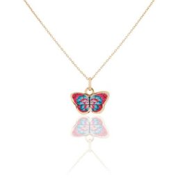 Collier Sulivia Papillon Or Jaune