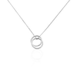 Collier Circus Argent Blanc Oxyde De Zirconium