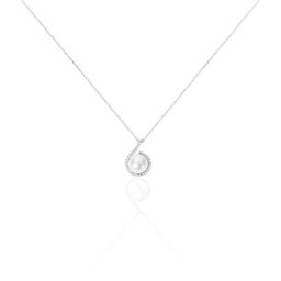Collier Lucinda Or Blanc Perle De Culture Et Oxyde De Zirconium